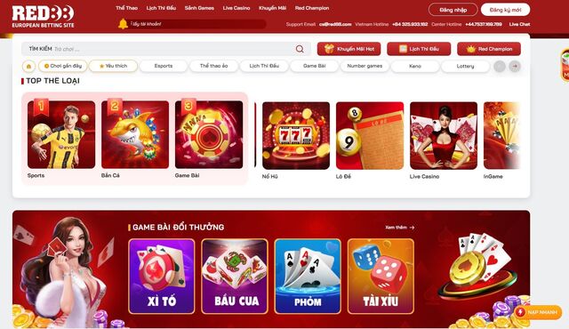 Cổng casino online RED88